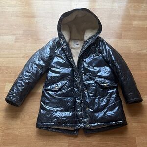 J Crew Girls' metallic puffer jacket with PrimaLoft® SOME WEAR **see pictures